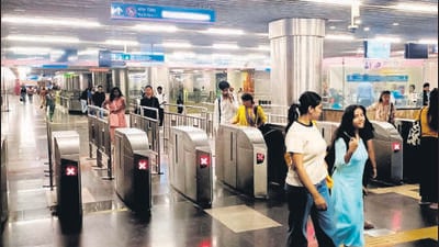 Entry at the station now is only allowed from gate number 1. (HT Photo) Entry at the station now is only allowed from gate number 1. (HT Photo)