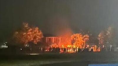 Venue of an event chief minister N Biren Singh was due to attend was set ablaze by a mob on Thursday (File Photo) Venue of an event chief minister N Biren Singh was due to attend was set ablaze by a mob on Thursday (File Photo)