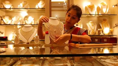Gold prices seen a marginal jump as compared with yesterday. (Reuters) Gold prices seen a marginal jump as compared with yesterday. (Reuters)