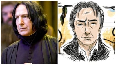 Google Doodle has paid a tribute to Harry Potter star Alan Rickman.