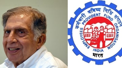 Ratan Tata and EPF logo. (Agencies) Ratan Tata and EPF logo. (Agencies)