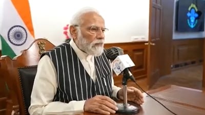 Prime Minister Narendra Modi during his 'Mann ki Baat' show. Prime Minister Narendra Modi during his 'Mann ki Baat' show.