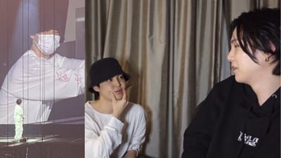 BTS member Suga, also known as Agust D, wows fans as he becomes the first Bangtan member to embark on a solo world tour, with a surprise appearance by fellow member Jimin. (Twitter, Weverse)