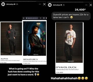 Instagram account Diet Sabya commented on the high prices. Instagram account Diet Sabya commented on the high prices.