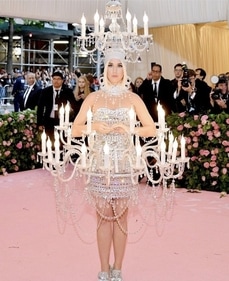 Katy Perry's 'Chandelier' look for 2019 Met Gala. (Pinterest) Katy Perry's 'Chandelier' look for 2019 Met Gala. (Pinterest)