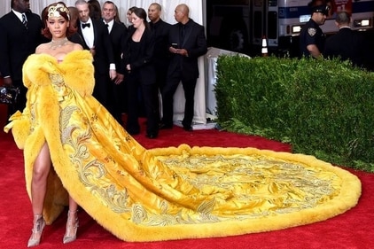 Rihanna's 2015 Met Gala look. (Pinterest) Rihanna's 2015 Met Gala look. (Pinterest)