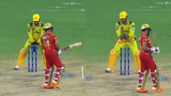 Dhoni shows pure swag as CSK captain stops and waits in cheeky stumping vs PBKS