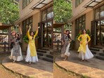 Women dance to O Rangrez. Women dance to O Rangrez.