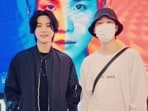 BTS' Jimin posed with Suga at his first-ever solo concert in the US.