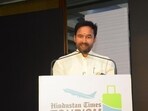 Union minister G Kishan Reddy during a session at the HT Tourism Conclave. (HT Photo)