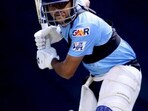 IPL 2023: Priyam Garg during a Delhi Capitals training session. IPL 2023: Priyam Garg during a Delhi Capitals training session.