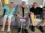 Meghan Markle's half-siblings Samantha (left) and Thomas Jr (right) with father Thomas Markle Sr (centre).
