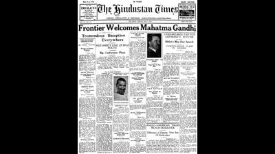 HT This Day: May 2, 1938 -- Frontier welcomes Mahatma Gandhi HT This Day: May 2, 1938 -- Frontier welcomes Mahatma Gandhi