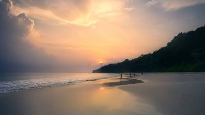 Havelock Island: Havelock Island is a beautiful and secluded island located in the Andaman and Nicobar Islands. With its crystal-clear waters, white sandy beaches, and lush tropical forests, it's a perfect destination for a beach wedding with a difference.&nbsp; (Instagram/@landscapeanindya)