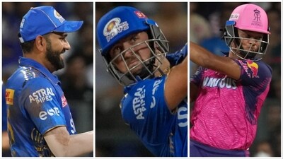 Rohit was also mighty impressed with RR opener Jaiswal, who notched up his maiden century in the IPL at Wankhede (PTI) Rohit was also mighty impressed with RR opener Jaiswal, who notched up his maiden century in the IPL at Wankhede (PTI)