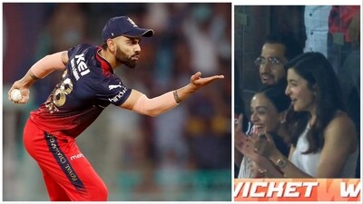 Before Virat Kohli reignited his rivalry with Gautam Gambhir, the ex-RCB skipper plucked two crucial catches to earn special praise from Anushka. (ANI-IPL) Before Virat Kohli reignited his rivalry with Gautam Gambhir, the ex-RCB skipper plucked two crucial catches to earn special praise from Anushka. (ANI-IPL)