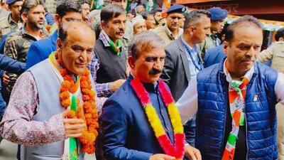 Himachal chief minister Sukhvinder Singh Sukhu campaigning for the Congress candidate at Chotta Shimla. (HT File) Himachal chief minister Sukhvinder Singh Sukhu campaigning for the Congress candidate at Chotta Shimla. (HT File)