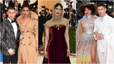 Met Gala 2023: Priyanka Chopra's three Met Gala looks that broke the internet. Met Gala 2023: Priyanka Chopra's three Met Gala looks that broke the internet.