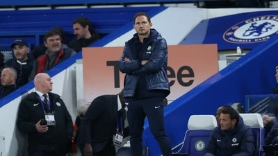 Chelsea manager Frank Lampard looks dejected (REUTERS)
