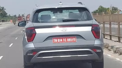 The Creta EV that was spotted undergoing test run (Image courtesy: Carwale) The Creta EV that was spotted undergoing test run (Image courtesy: Carwale)