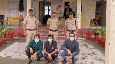The accused in the custody of STF. (HT photo) The accused in the custody of STF. (HT photo)