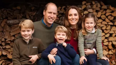 Prince William, Kate, Duchess of Cambridge and their children, Prince George, (left), Princess Charlotte and Prince Louis, (center). Prince William, Kate, Duchess of Cambridge and their children, Prince George, (left), Princess Charlotte and Prince Louis, (center).