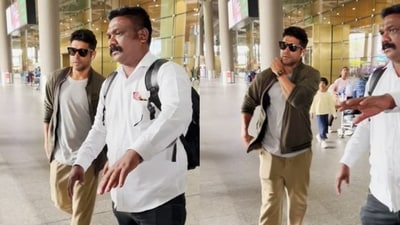 Farhan Akhtar was spotted at the Mumbai airport on Monday. The actor-filmmaker exited the terminal building dressed in casuals. For the travel, Farhan was seen in a white T-shirt, olive jacket, beige pants, and shoes. He also carried a backpack with him and wore dark sunglasses. Farhan Akhtar was spotted at the Mumbai airport on Monday. The actor-filmmaker exited the terminal building dressed in casuals. For the travel, Farhan was seen in a white T-shirt, olive jacket, beige pants, and shoes. He also carried a backpack with him and wore dark sunglasses.