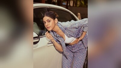 Assisted by hair stylist Madhav, Alaya styled her middle-parted tresses into a neat bun and accessorized her look with a pair of golden hoop earrings, adding an extra touch of glamour to her appearance. (Instagram/@alayaf) Assisted by hair stylist Madhav, Alaya styled her middle-parted tresses into a neat bun and accessorized her look with a pair of golden hoop earrings, adding an extra touch of glamour to her appearance. (Instagram/@alayaf)