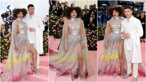 Priyanka Chopra and Nick Jonas at Met Gala 2019. Priyanka Chopra and Nick Jonas at Met Gala 2019.