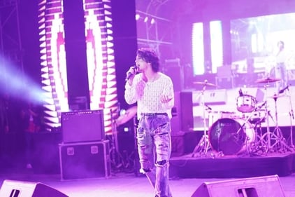 K-Pop artiste Kim Woojin performs at the Northeast Regatta 2023. (Atharva Shrivastava) K-Pop artiste Kim Woojin performs at the Northeast Regatta 2023. (Atharva Shrivastava)