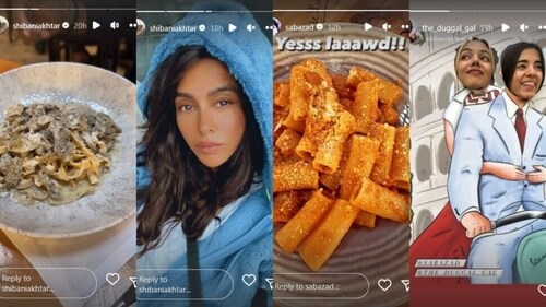 Saba and Shibani Dandekar shared several pictures and videos from the city. Saba and Shibani Dandekar shared several pictures and videos from the city.