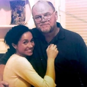 Old picture of Meghan Markle with her father Thomas Markle. Old picture of Meghan Markle with her father Thomas Markle.
