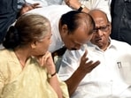 After Sharad Pawar's announcement on Tuesday, there was a meeting at his residence attended by top NCP leaders. After Sharad Pawar's announcement on Tuesday, there was a meeting at his residence attended by top NCP leaders.
