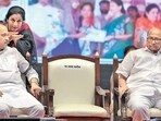 Ajit Pawar, Supriya Sule and Sharad Pawar. Ajit Pawar, Supriya Sule and Sharad Pawar.