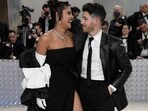 Priyanka Chopra and Nick Jonas attended The Metropolitan Museum of Art's Costume Institute benefit gala celebrating the opening of the "Karl Lagerfeld: A Line of Beauty" exhibition on Monday. (AP) Priyanka Chopra and Nick Jonas attended The Metropolitan Museum of Art's Costume Institute benefit gala celebrating the opening of the "Karl Lagerfeld: A Line of Beauty" exhibition on Monday. (AP)