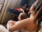 Priyanka Chopra and Nick Jonas shared pictures with Malti Marie Chopra Jonas. Priyanka Chopra and Nick Jonas shared pictures with Malti Marie Chopra Jonas.