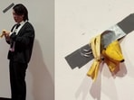 Student eats expensive artwork in Seoul.