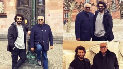 Arjun Kapoor and his father Boney Kapoor spent some time together in Germany.