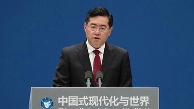 Chinese foreign minister Qin Gang. (AP)