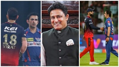 Kumble opined that it was unacceptable to see the celebrated cricketers having a go at each other (AP-PTI) Kumble opined that it was unacceptable to see the celebrated cricketers having a go at each other (AP-PTI)