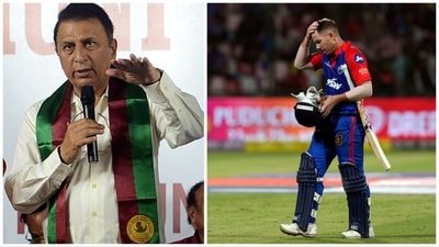 Sunil Gavaskar slammed the Indian youngster after David Warner was run out on a no-ball (PTI) Sunil Gavaskar slammed the Indian youngster after David Warner was run out on a no-ball (PTI)