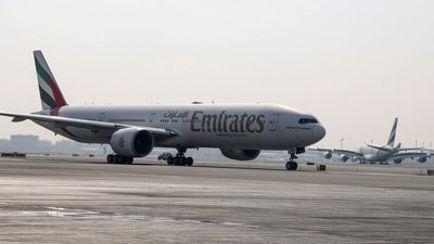 Emirates reported record half-year profits of $1.2 billion in November. (File/ Reuters)