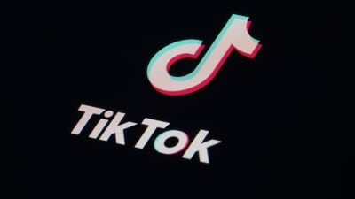 The icon for the video sharing TikTok app is seen on a smartphone. (AP)