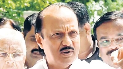 Ajit Pawar scolded a party worker as he was requesting Sharad Pawar to continue as the party chief. Ajit Pawar scolded a party worker as he was requesting Sharad Pawar to continue as the party chief.