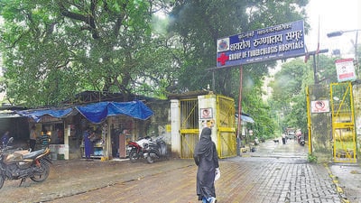 Mumbai, India - August 13, 2020: TB Hospital at Sewri in Mumbai, India, on Thursday, August 13, 2020. (Photo by Anshuman Poyrekar/Hindustan Times) (Anshuman Poyrekar/HT PHOTO) Mumbai, India - August 13, 2020: TB Hospital at Sewri in Mumbai, India, on Thursday, August 13, 2020. (Photo by Anshuman Poyrekar/Hindustan Times) (Anshuman Poyrekar/HT PHOTO)