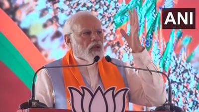 Prime Minister Narendra Modi addresses a public gathering in Karnataka's Chitradurga on Tuesday. Prime Minister Narendra Modi addresses a public gathering in Karnataka's Chitradurga on Tuesday.