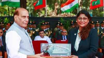The Maldives is one of the biggest beneficiaries of India’s Neighbourhood First policy. (Twitter | Rajnath Singh) The Maldives is one of the biggest beneficiaries of India’s Neighbourhood First policy. (Twitter | Rajnath Singh)