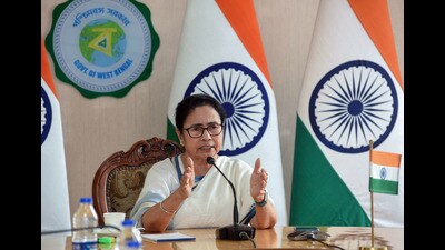 West Bengal chief minister Mamata Banerjee put out a 9-minute video message on Tuesday to mark two years to TMC’s 2021 victory (ANI)