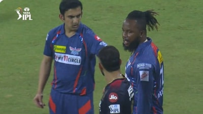 Gautam Gambhir took Kyle Mayers away when Virat Kohli was talking to him Gautam Gambhir took Kyle Mayers away when Virat Kohli was talking to him