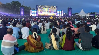 Fans are relishing the return of the IPL Fan Parks Fans are relishing the return of the IPL Fan Parks